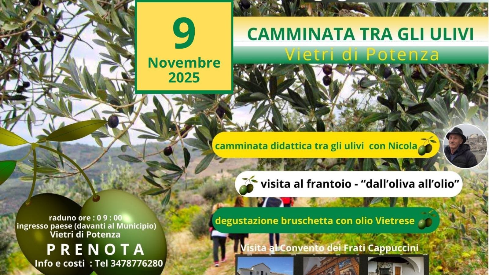 SENTIERI: ALLA RISCOPERTA DELLE TRADIZIONI PASSEGGIANDO TRA GLI ULIVI DI VIETRI DI POTENZA